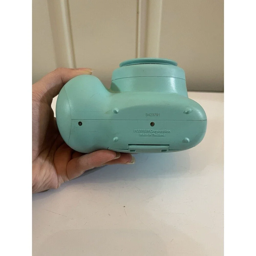 Fujifilm Instax Mini 7 Plus Seafoam Green Camera Instant Camera WORKS TESTED